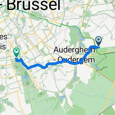 Avenue de la Faisanderie, Woluwe-Saint-Pierre à Avenue Louise, Bruxelles