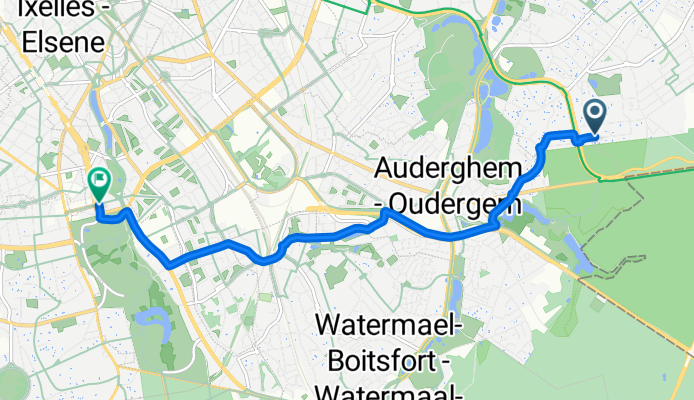 Avenue de la Faisanderie, Woluwe-Saint-Pierre à Avenue Louise, Bruxelles