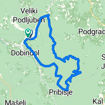 Gaber- Uršna Sela- Novo mesto to Gaber- Uršna Sela- Novo mesto