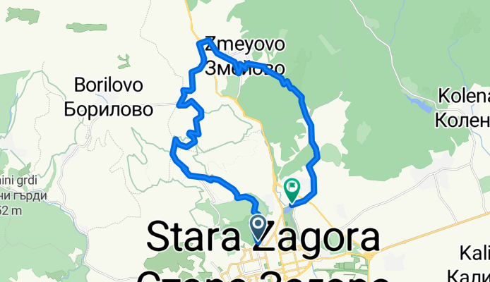Route in Stara Zagora
