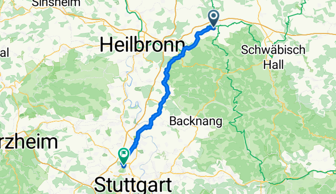 Baumschulweg, Öhringen nach Im Birkenwald, Stuttgart