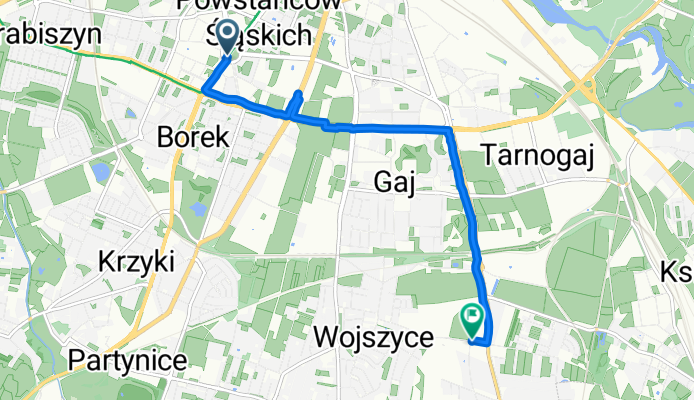 pl Powstańców Śląskich, Wrocław do S Drabika, Wrocław