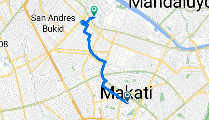 Dela Rosa Street to H. Santos