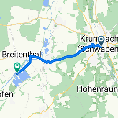 Gärtnerweg nach Oberrieder-Weiher-Straße