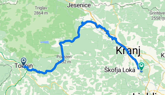 Tolmin - Zgornje Pirniče