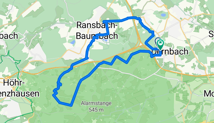 Höhenweg, Dernbach nach Höhenweg, Dernbach