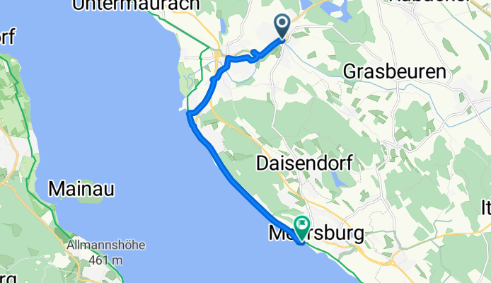 Hallendorfer Straße, Uhldingen-Mühlhofen à Seepromenade, Meersburg