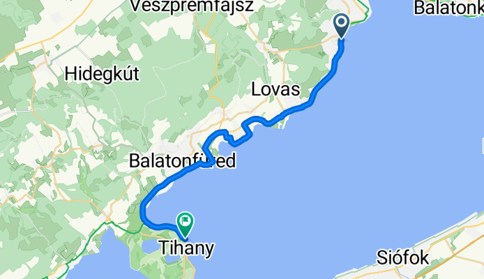 Véghely Dezső utca, Balatonalmádi - Klebelsberg Kuno utca, Tihany
