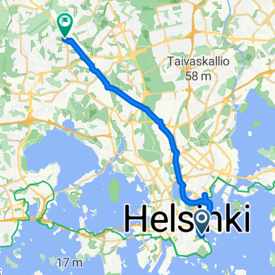 Route in Helsinki