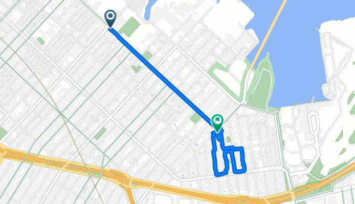 31st St, New York nach Hazen St, New York