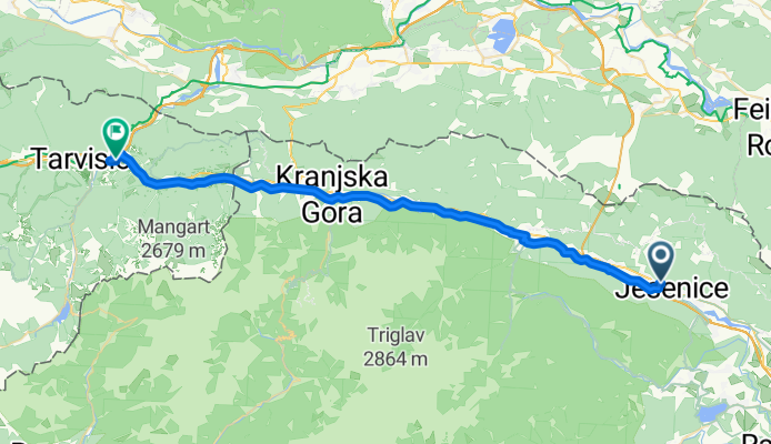 Jesenice nach Tarvisio Boscoverde (Treno)