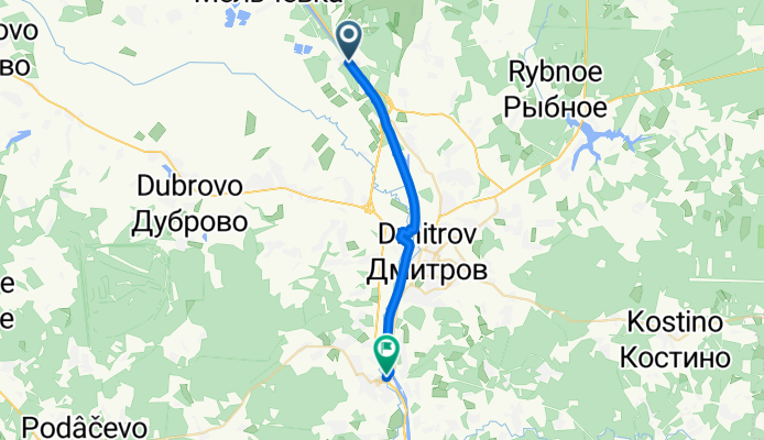 Городской Округ Дмитровский до Дмитровское шоссе, Яхрома
