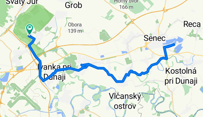Platanová, Senec