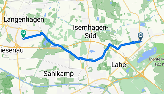 Bothfelder Straße, Isernhagen nach Hindenburgstraße, Langenhagen
