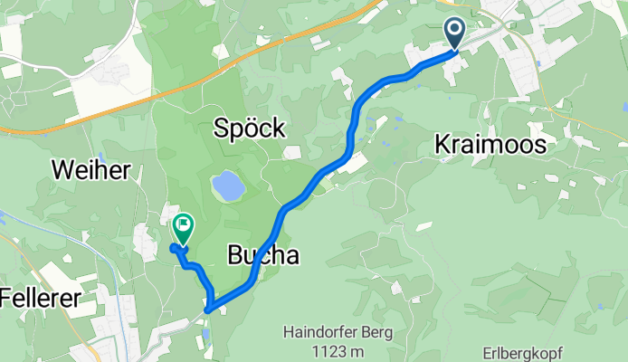 Anton-Ebner-Weg nach Höhenbergstraße