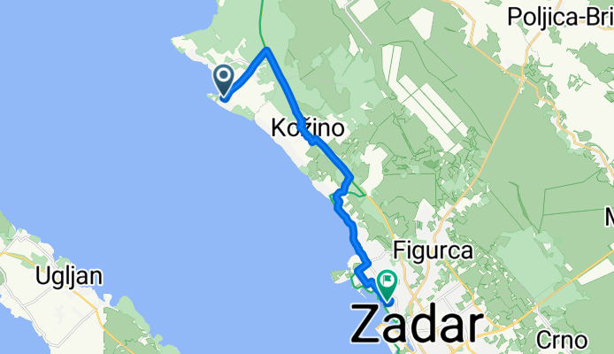 Petrčane ulica V., Petrčane nach Obala kneza Trpimira, Zadar