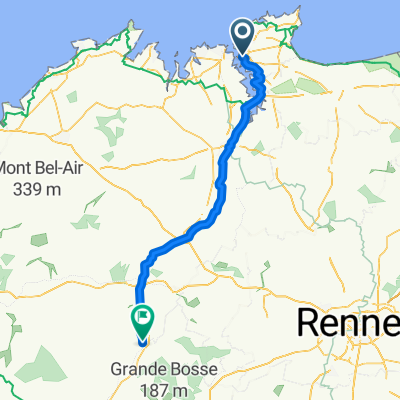 D 168, Saint-Malo to Rue Paul Maulion, Mauron