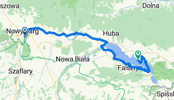 Gen Władysława Sikorskiego, Nowy Targ do Stylchyn, Kluszkowce