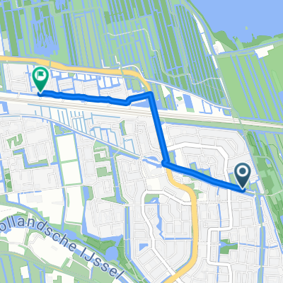 Watergangpolderplein, Gouda naar Citroenvlinderstraat, Gouda