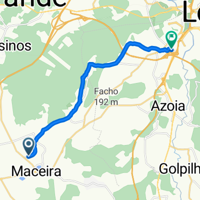 Rua dos Carvalhos, Maceira to Rua do Alto do Vieiro, Leiria