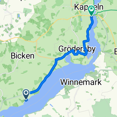Boknis, Boren nach Am Hafen, Kappeln