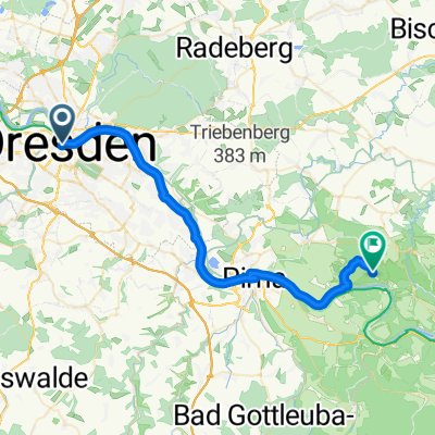 De Postplatz a Basteistraße