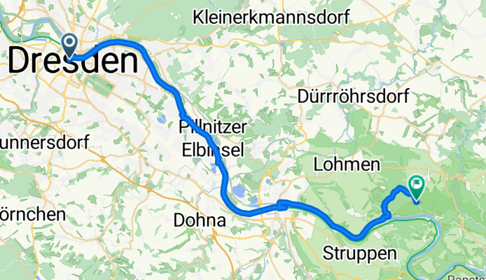 De Postplatz a Basteistraße