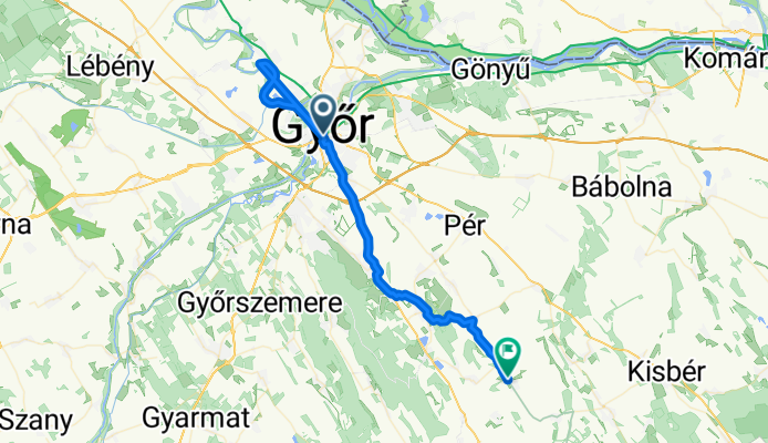 Bisinger József sétány, Győr - Fő utca, Tápszentmiklós
