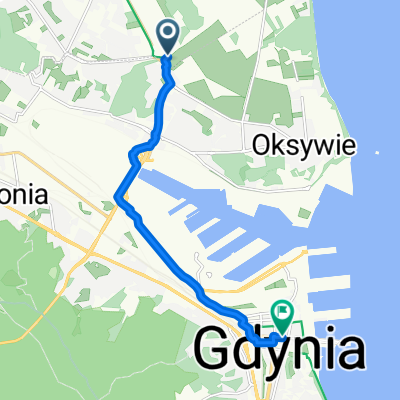 Płk S Dąbka, Pogórze do Skwer Kościuszki, Gdynia