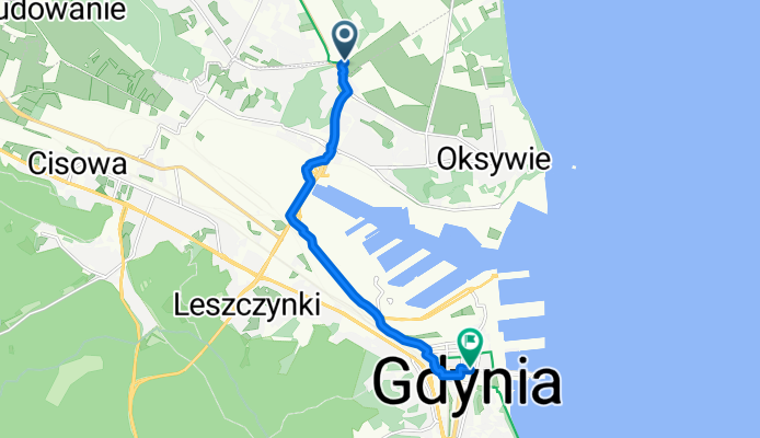 Płk S Dąbka, Pogórze do Skwer Kościuszki, Gdynia