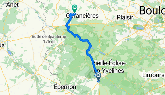 De Rue du Bel air à Rue de Coudreuse