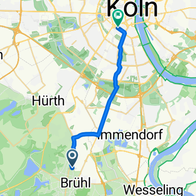 Ludwig-Jahn-Straße, Brühl nach Am Weidenbach, Köln