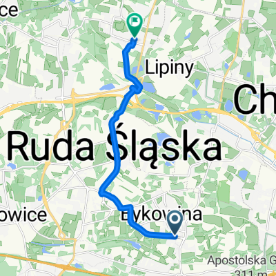 Górnośląska, Ruda Śląska do M Kolbe, Ruda Śląska