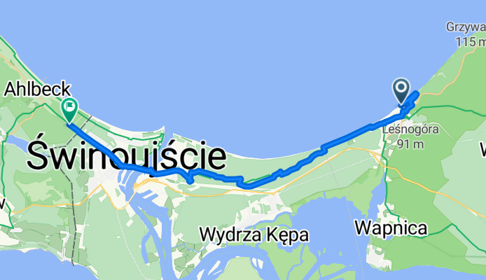 Bohaterów Warszawy 18a nach Swinemünder Chaussee