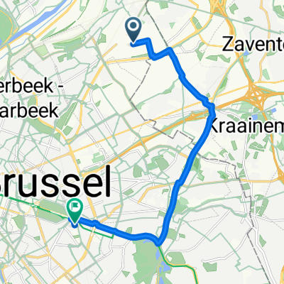Haren, Brussels to Rue de la Jonchaie, Etterbeek
