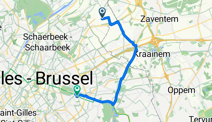 Haren, Brussels to Rue de la Jonchaie, Etterbeek
