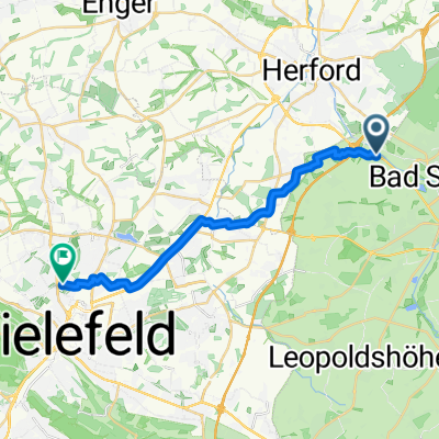 Rektorskamp, Bad Salzuflen nach Apfelstraße, Bielefeld