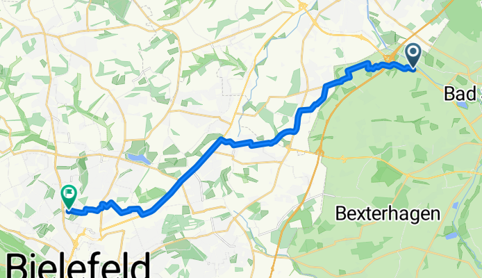 Rektorskamp, Bad Salzuflen nach Apfelstraße, Bielefeld