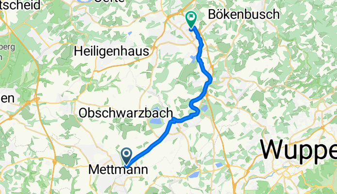 Kleberstraße, Mettmann nach Oststraße, Velbert