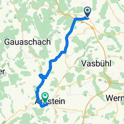 Talstraße, Wasserlosen nach Am Alten Schwimmbad, Arnstein