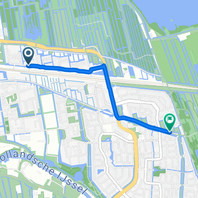 Citroenvlinderstraat, Gouda naar Watergangpolderplein, Gouda
