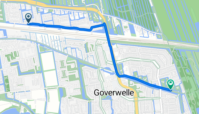 Citroenvlinderstraat, Gouda naar Watergangpolderplein, Gouda
