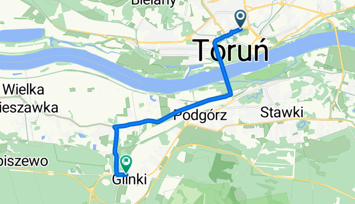 przy Kaszowniku, Toruń do Szubińska, Toruń