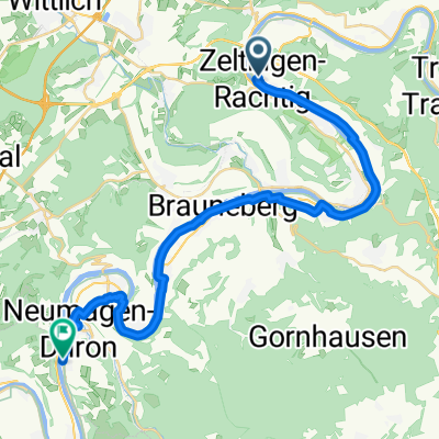 St Florentiner Straße, Zeltingen-Rachtig naar Burgstraße, Neumagen-Dhron