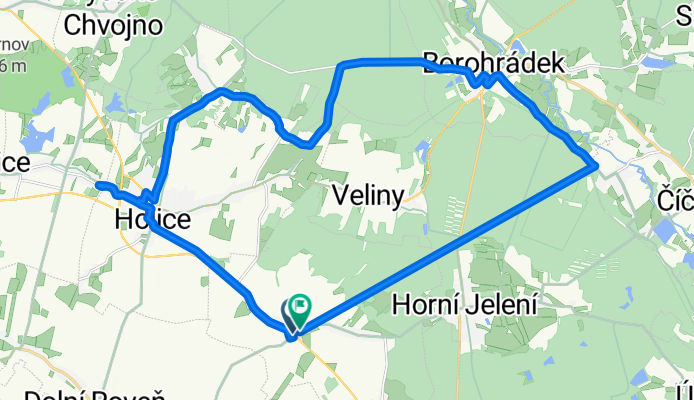 Ředice, Holice, Borohrádek, Čermná, Jelení