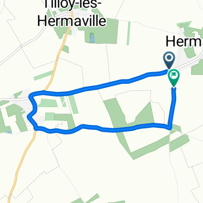 Rue du Chemin de Lattre Saint-Quentin, Hermaville à Rue du Chemin de Lattre Saint-Quentin, Hermaville