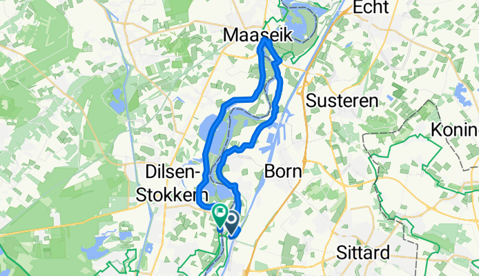 Bergerweg, Urmond nach Palmenhof, Maasmechelen