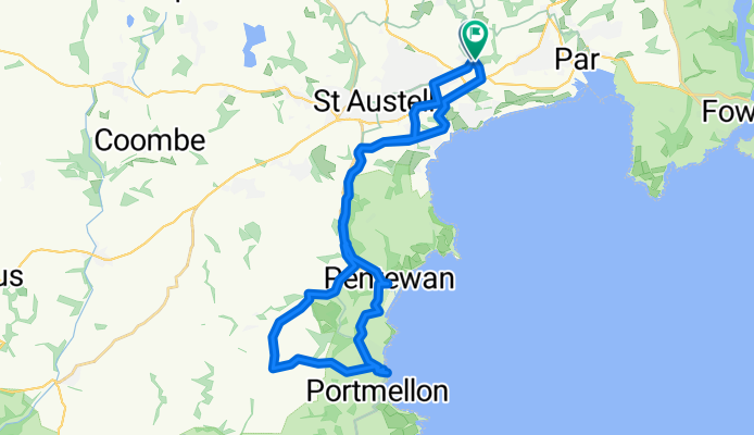 Tregrehan to Mevagissey via Heligan