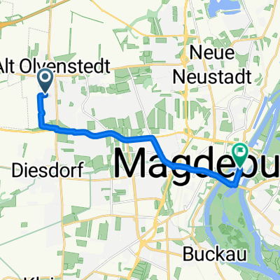 Auf der Grauwacke, Magdeburg nach Zollstraße, Magdeburg