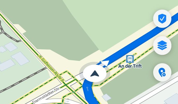 Foto 1 der Bikemap-Route "An der Trift, Dreieich nach Im Herrngarten, Heusenstamm"